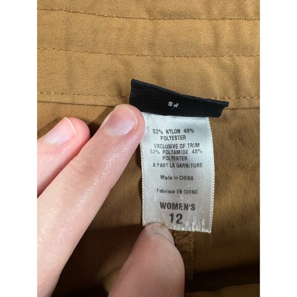 Patagonia Hiking Cargo Pant Women’s Size 12 Cropped Brown Drawstring Hem Vintage - Picture 3 of 16